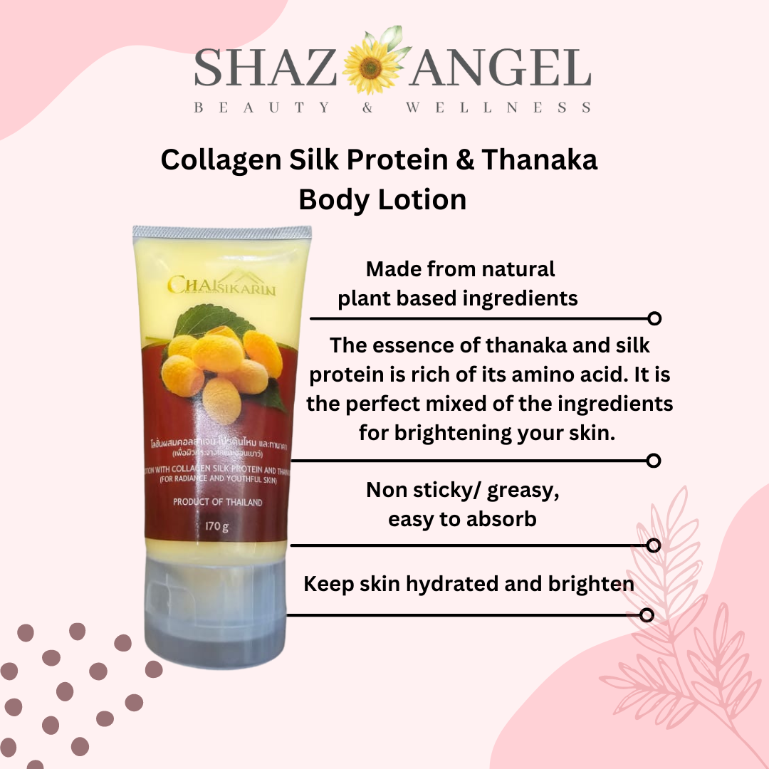 Collagen Silk Protein and Thanaka Body Lotion