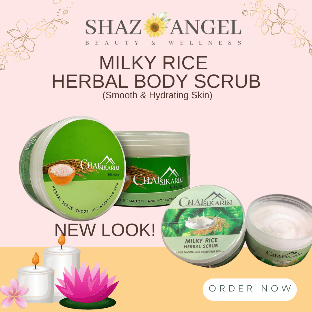 Milky Rice Herbal Body Scrub (For smooth and hydrating skin)