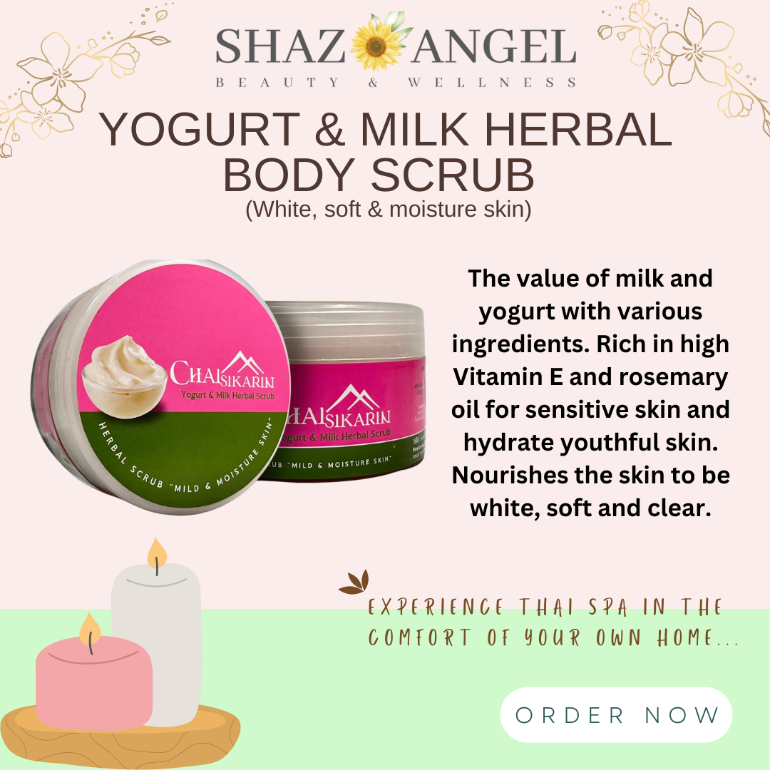 Yogurt & Milk Herbal Body Scrub (White, Soft & Moisture Skin)